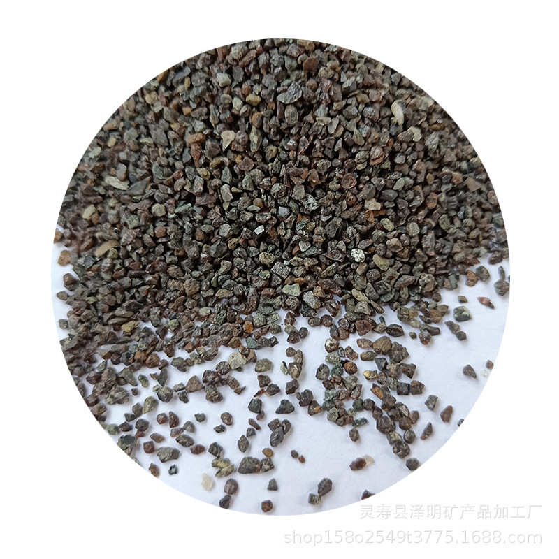 厂家现货供应金刚砂磨料46目除锈喷砂棕刚玉抛光材料研磨砂