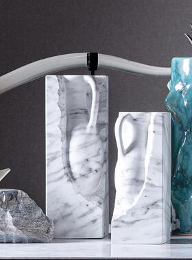 创意时尚树脂装饰花器摆件现代简约花瓶家居样板房桌面装饰工艺品