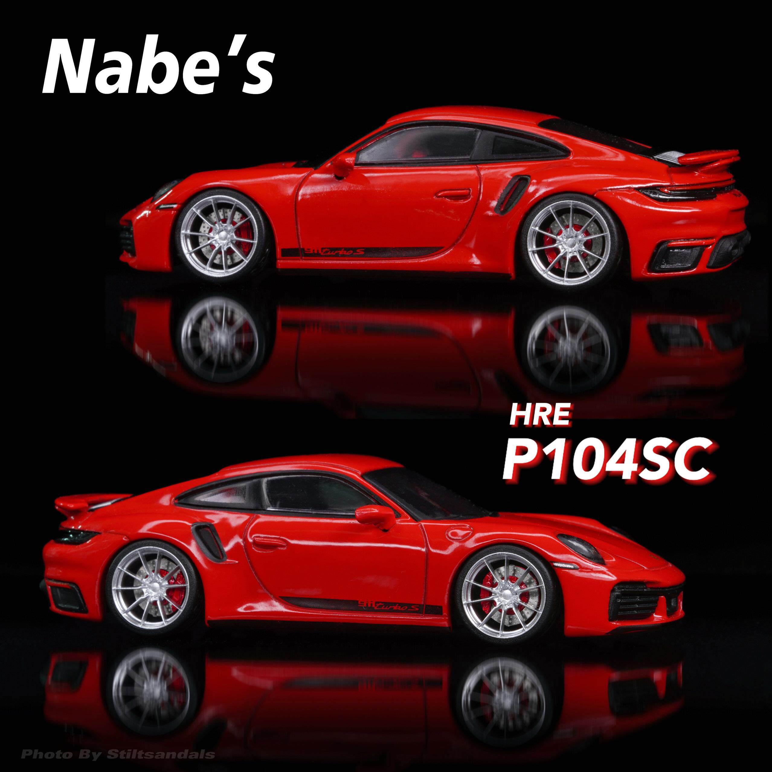 【现货】1/64 Nabes X Chika HRE P104SC 10.5mm改装轮毂 静态