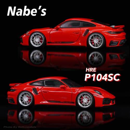 【现货】1/64 Nabes X Chika HRE P104SC 10.5mm改装轮毂 静态