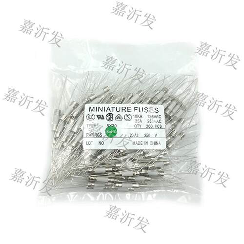 5*20陶瓷快断保险丝 250V带引线 F1AF2AF3.15AF5AF8AF10AF15AF20A