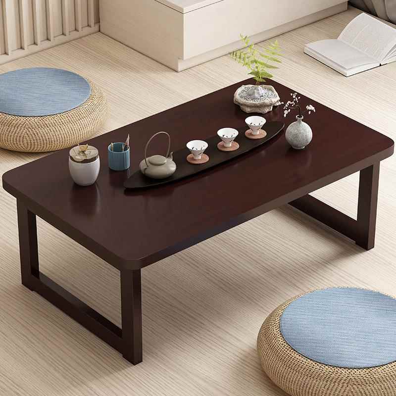 折叠小茶几客厅家用飘窗小桌子榻榻米茶桌小户型床上吃饭学习矮桌