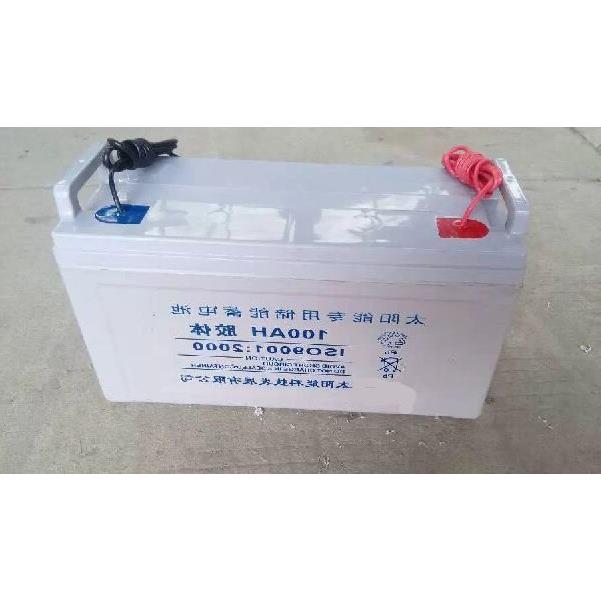 新型太阳能蓄电池12v100ah路灯引线胶体电池12v100ah