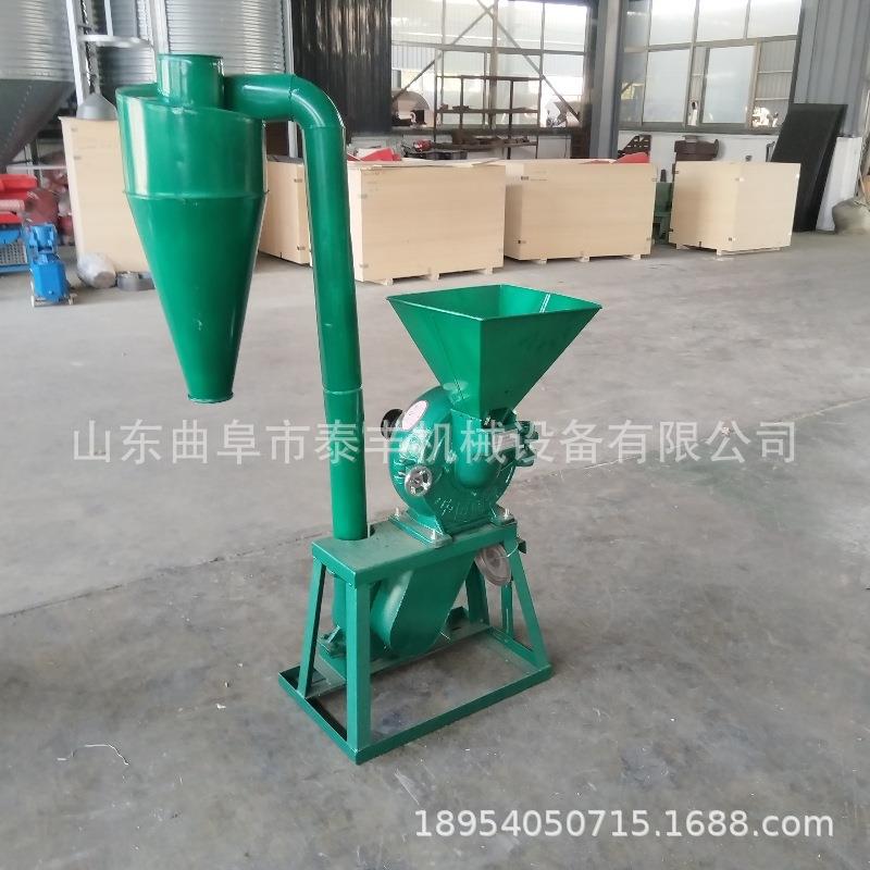 小麦玉米豆类齿盘粉碎机 家用一风吹磨面机自吸式齿盘磨粉机