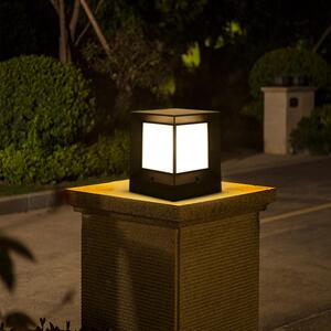 户外太阳能柱头灯现代简约柱子灯庭院灯中式院墙大门柱灯照明