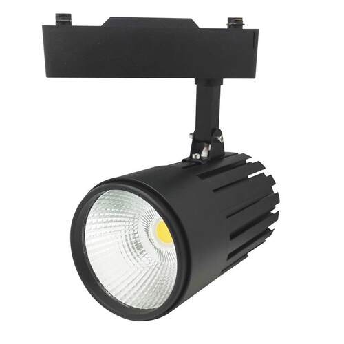 LED射灯外壳 轨道灯外壳 COB 40W 50W导轨灯外壳服装店导轨射灯