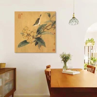 海蝶棠蛱图中式画客厅装饰日式国挂画HY-74画沙发背景墙乔迁送礼