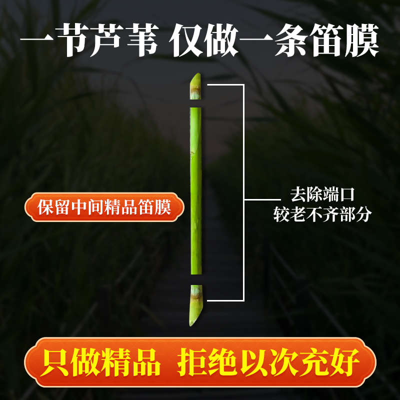 笛膜专业演奏套装笛子竹笛膜送收纳盒笛膜胶2024芦苇竹笛膜