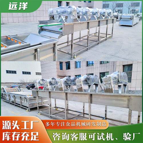 果蔬清洗风干线小柿子百香果清洗风干沥水机枸杞芽清洗风干机