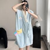 裹巾全 高端可WfhJZQB2穿式 浴比巾可可裹吸大人浴袍女秋冬款 穿新款