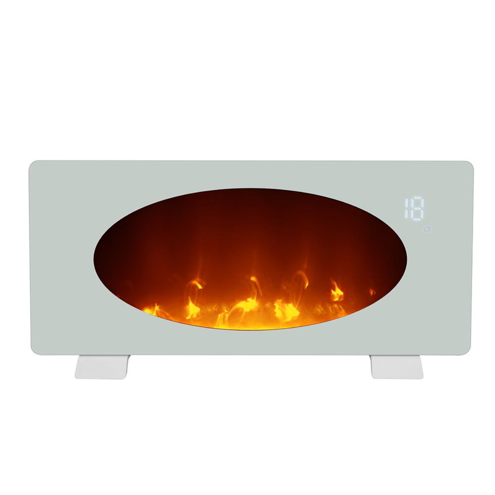 跨境LED屏幕火焰对流取暖器全屋大面积电取暖器石墨烯家用暖风机