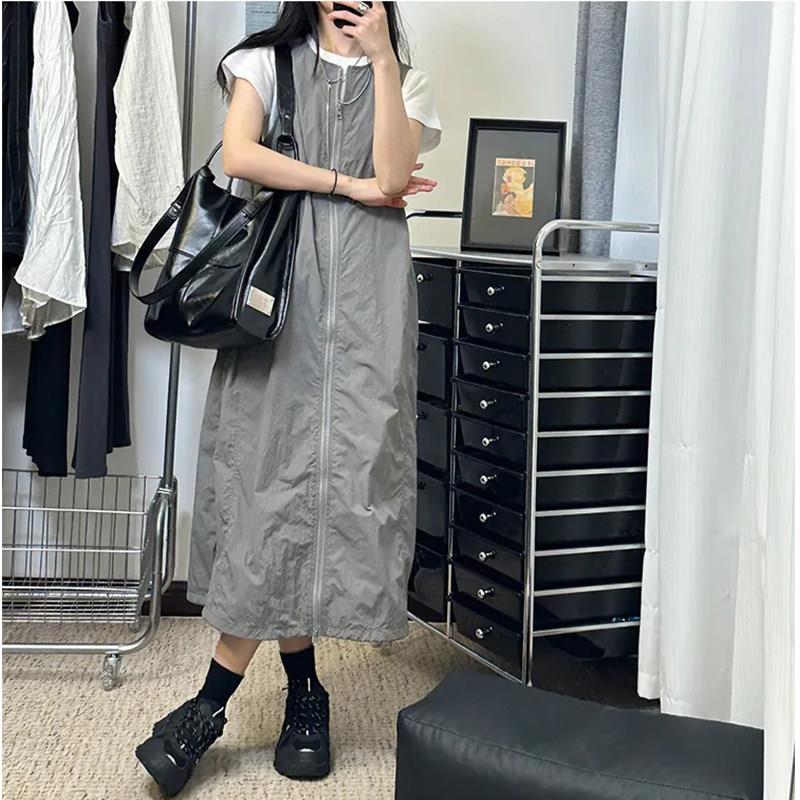 工作服功能风拉炼拉绳宠物店美容师工作服猫防毛防水甜美凉爽圆领