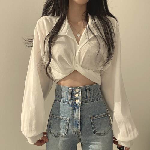 Shirt women Tops top Blouse Shirts plus size for Long Sleeve