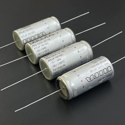全新瑞典RIFA PEG124系 470UF 100V 大水声 发烧音频滤波电解电容