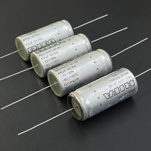 全新瑞典RIFA PEG124系 470UF 100V 大水声 发烧音频滤波电解电容