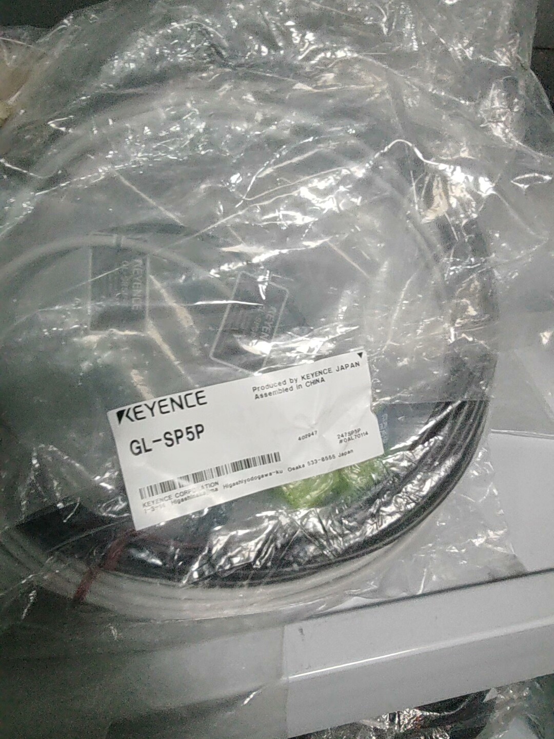 KEYENCE基恩士安全光幕线GL-SP5P GL-SP5P