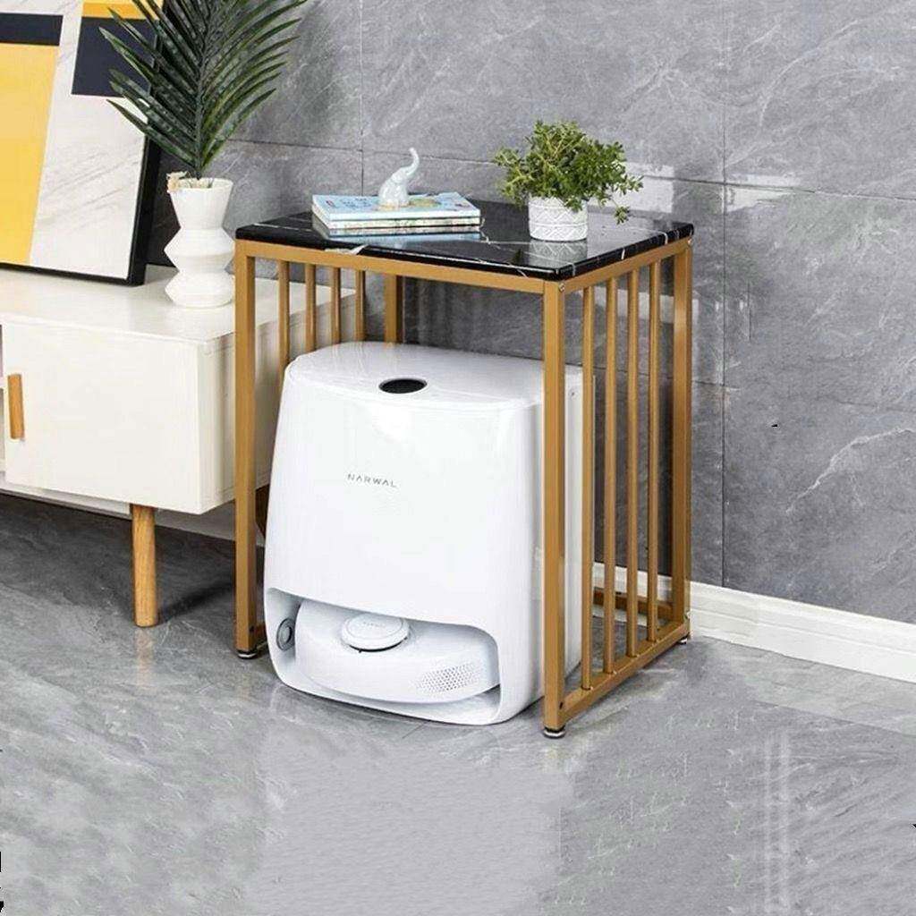 扫器人地置物架客机厅铁艺茶几家用扫地机器落地饮水机收纳架鱼缸