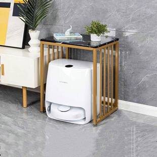 扫器人地置物架客机厅铁艺茶几家用扫地机器落地饮水机收纳架鱼缸