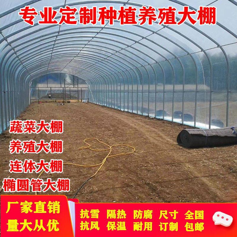 蔬菜大棚骨架全套农业种植养殖保温椭圆管养鸡鸭棚猪牛羊圈舍定制