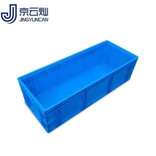 京云灿塑料欧标EU物流箱长方形蓝色加厚工具箱车间物料箱4102