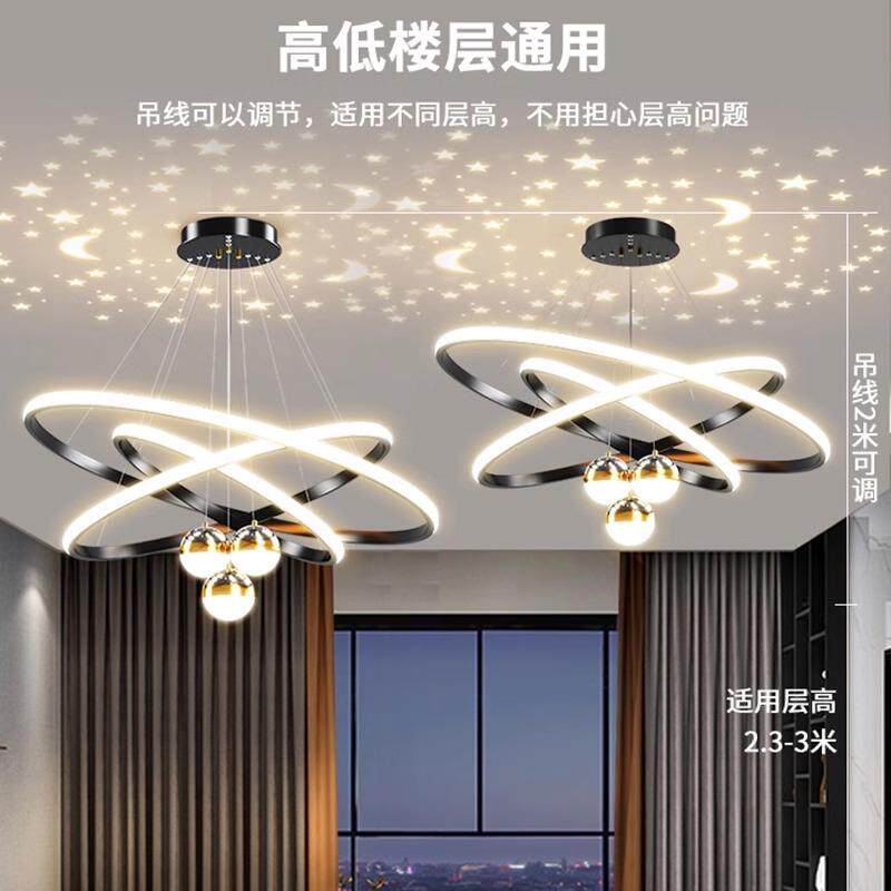 家用个性灯具餐吊灯主奢艺术现代轻北欧创意中山灯吊灯客厅风灯饰