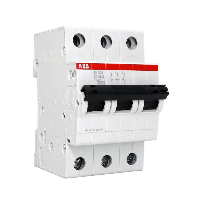 ABB带漏电保护空气开关GSH204漏保空开4P小型断路器C/D型40A63A安