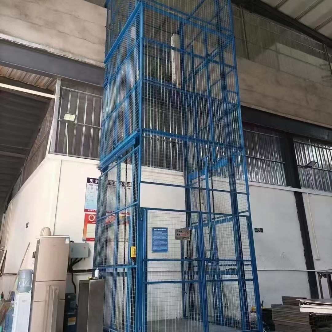 导轨式升降货梯价格室内二层固定升降机仓库工厂液压升降平台厂家