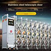 郑州不锈钢电动伸缩门电动大门学校工地工厂小区遥控自动伸缩门