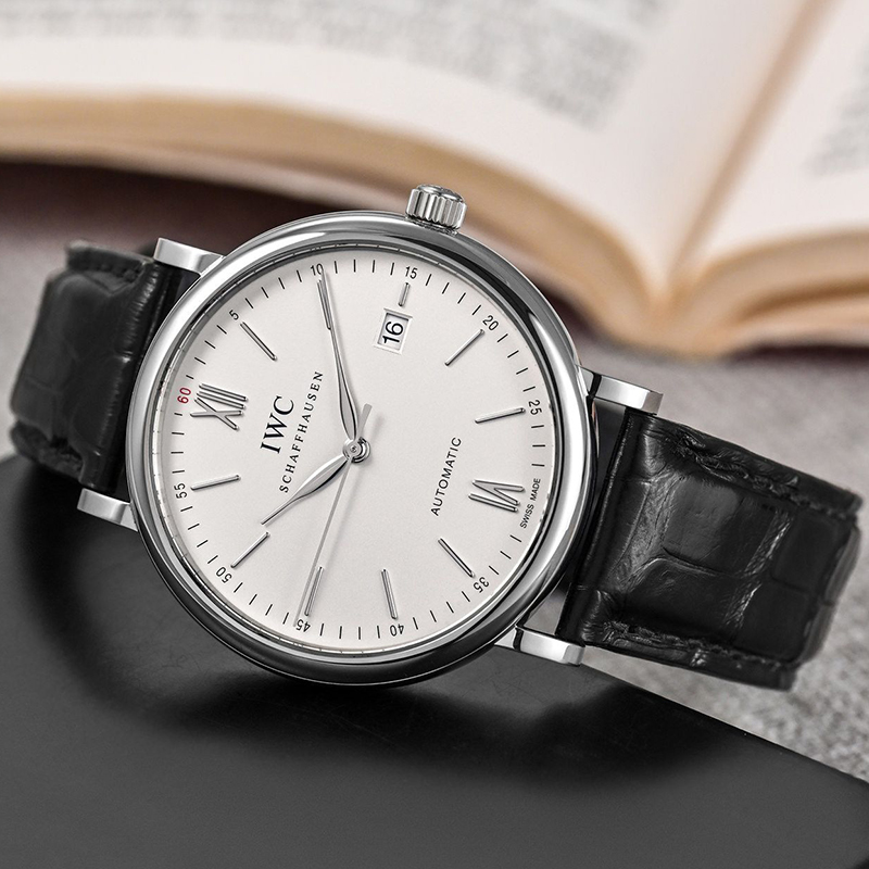 IWC万国男表正品男士手表柏涛菲诺红60自动机械表98新IW356501
