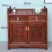 茶桌边柜实木茶水茶柜实木柜柜储物柜茶台柜中边式 客厅餐1边实木