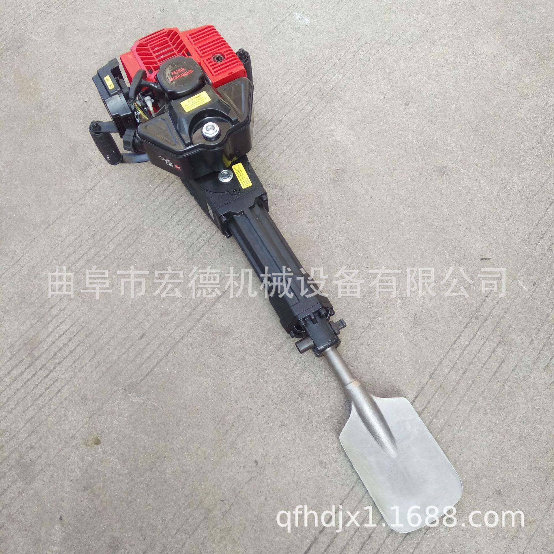 汽油镐手提式道路修建凿岩破碎锤两冲程汽油大功率打夯机