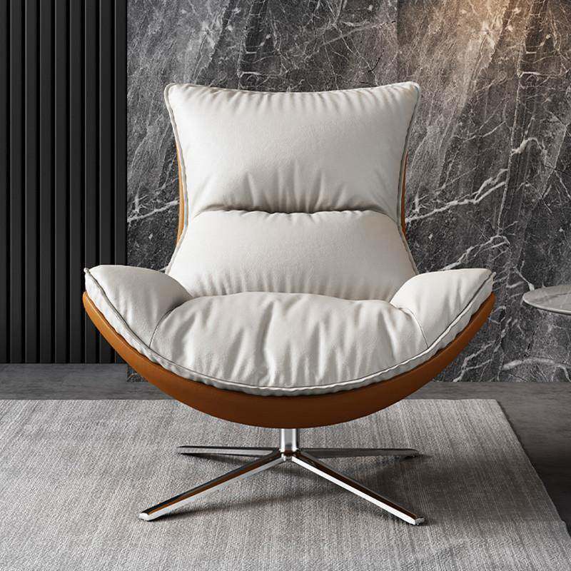 意式轻奢升降旋转椅客厅躺椅羽绒单人沙发椅蜗牛椅懒人休闲沙发椅