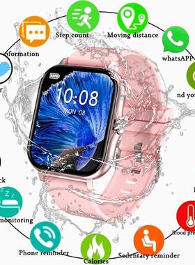 Full Touch Bluetooth Answer Call Smart Watch Women Waterproo