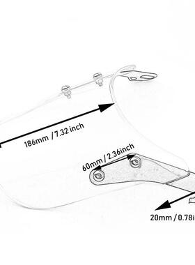 摩托车复古改装配件前挡风玻璃5-7寸通用CG125GN125天俊游侠棍王