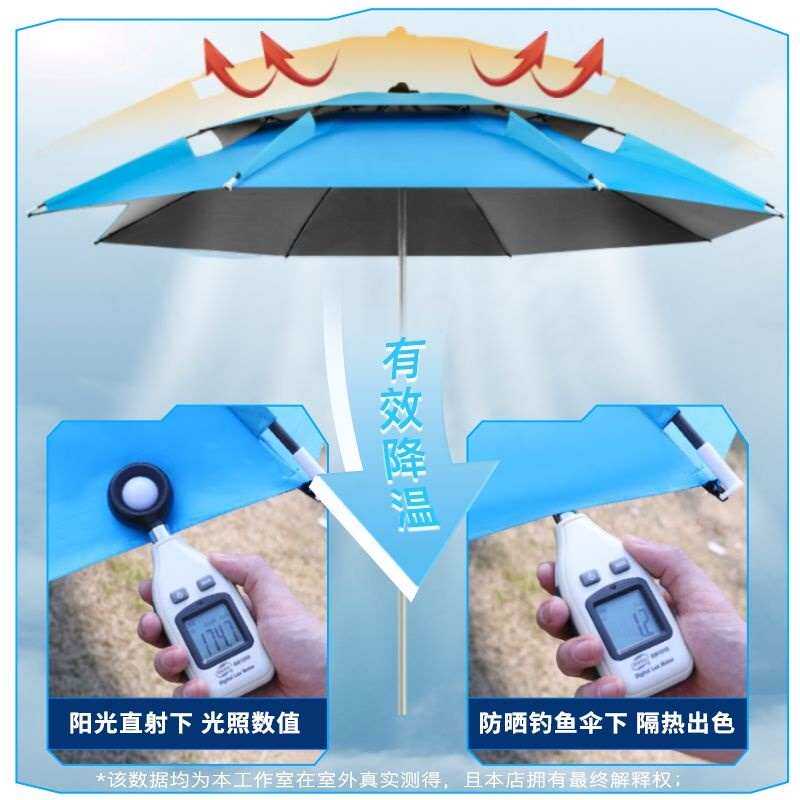 钓鱼专用伞夏季防晒遮阳户外大伞钓鱼伞摆摊大伞轻便钓伞批发