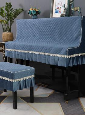 钢防尘罩钢琴罩轻奢立F966T95M式钢琴丝套绒琴钢琴盖简约现代琴布