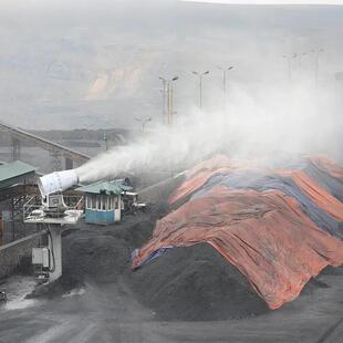 煤场固定式除尘雾炮机、固定式射雾器煤棚降尘防爆雾炮机