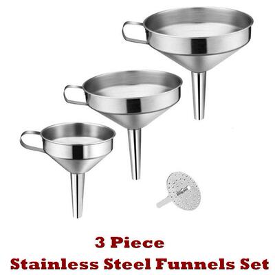 Kitchen Funnel Funnels for Filling Bottles Stainless Steel
