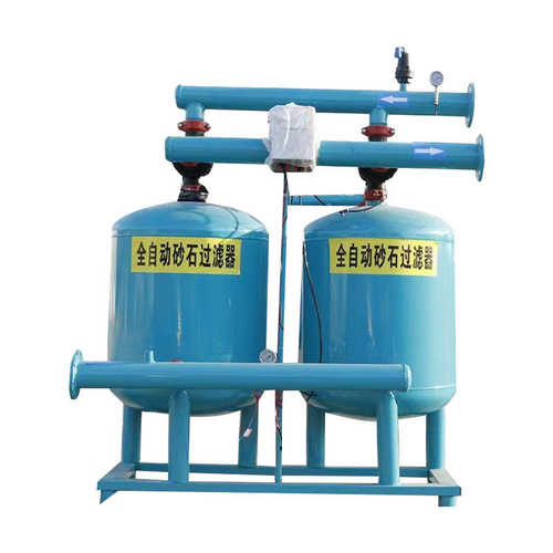 砂石过滤器全自动反冲洗叠片过滤器4寸农用自动反冲洗砂石过滤器