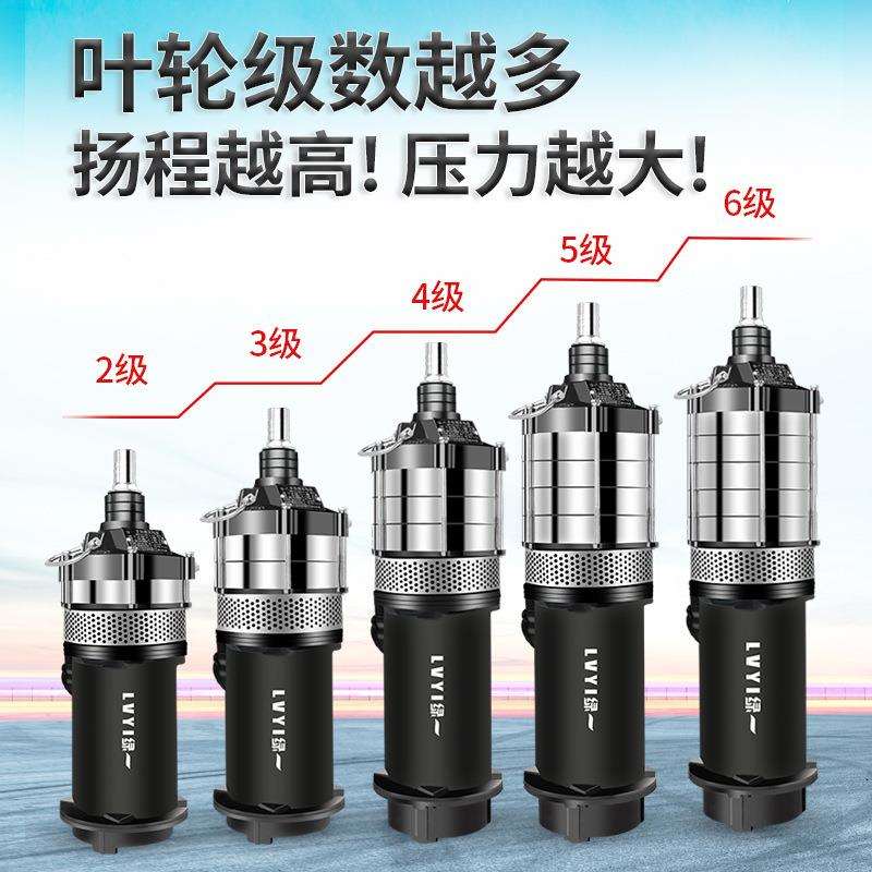绿一220V高扬程潜水泵抽水机抽水泵污水泵家用农用水泵自吸排污泵图片
