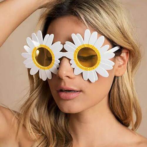 Sunflower Sunglasses Little Daisy Shape Sun Glasses Funny Pa