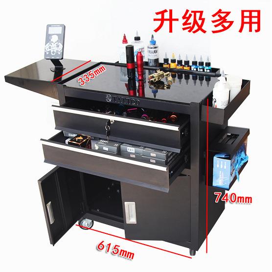 纹身工作台升级刺青工具车抽屉式手推柜子移动滚轮操作台跨境源头