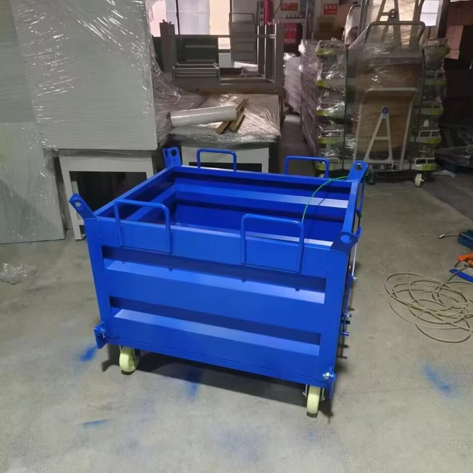 卸现货铁屑箱底部DAG带业轮可移车动重型周转车自式叉工物流转运