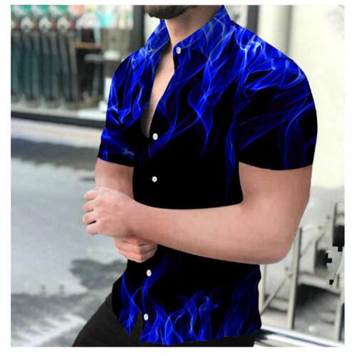 Men's collar short sleeved shirt