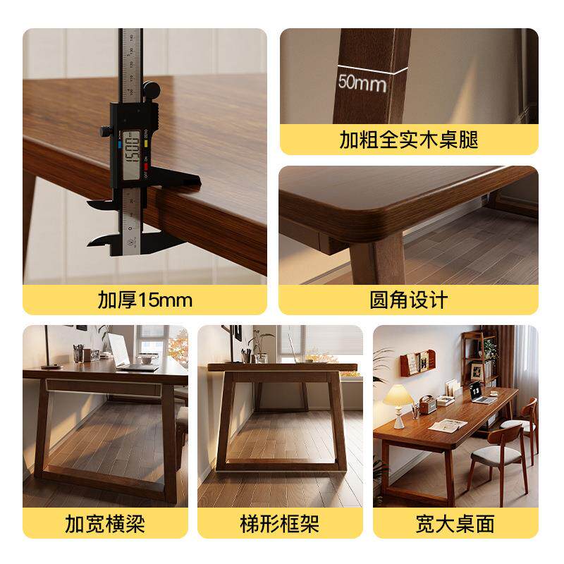 桌书法桌子书书桌用家双画人实木大长桌辅导AA20DAA班绘画课桌毛