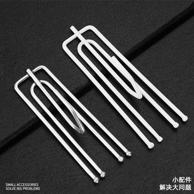 挂勾夹子配件宿舍挂钩飘窗窗帘加厚不锈钢固定扣环大号挂环简约