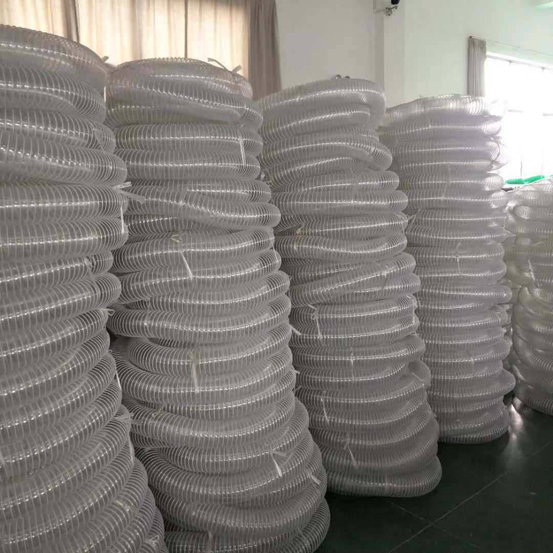 pvc透明钢丝软管通风排烟管木工机械塑料工业吸尘除尘波纹管华黎,橡塑材料及制品,PVC管,淘宝优惠券,粉丝福利购,淘宝优惠卷