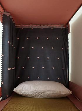 蚊帐学生宿舍上铺下铺床人帘光带帐遮蚊TB-63836一体式单拉链款侧