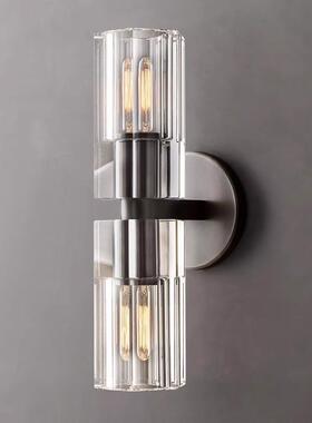 rh arcachon出口北美简约后现代轻奢背景过道卧室镜前K9水晶壁灯