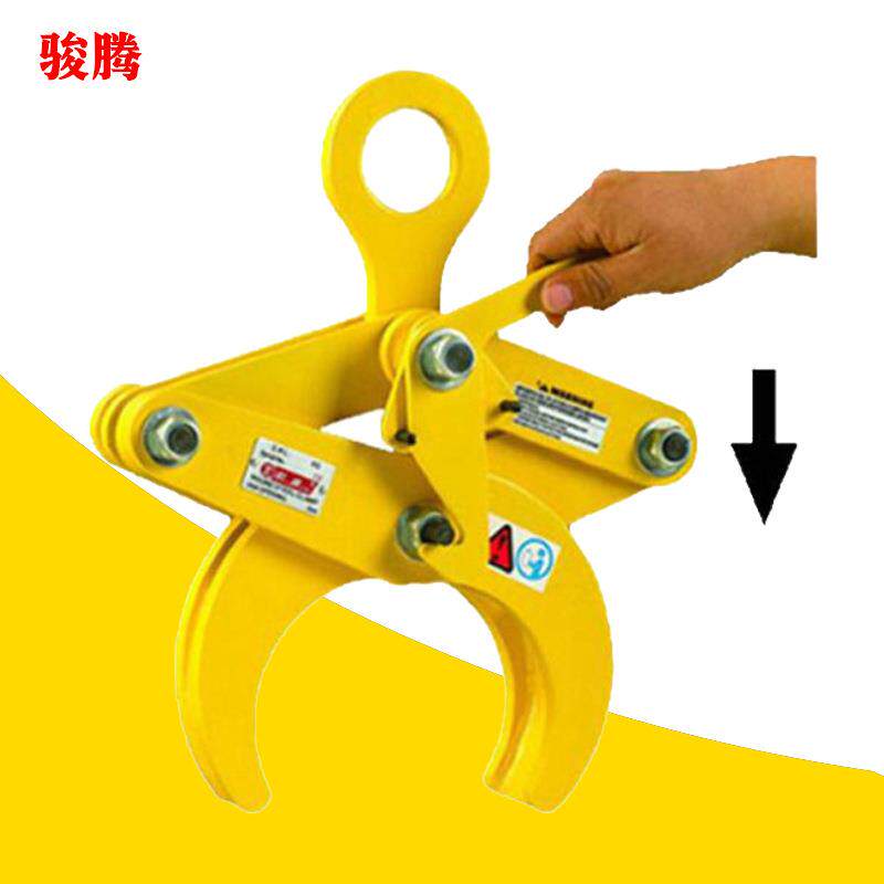 机械圆钢吊钳圆钢管起重吊夹具钢管钳1吨2吨吨YG型圆钢夹钳